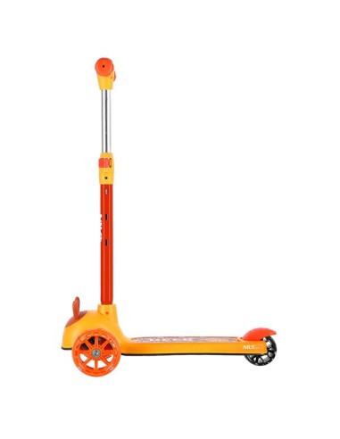 Vaikiškas paspirtukas NILS FUN HLB02 Deer Scooter, oranžinis