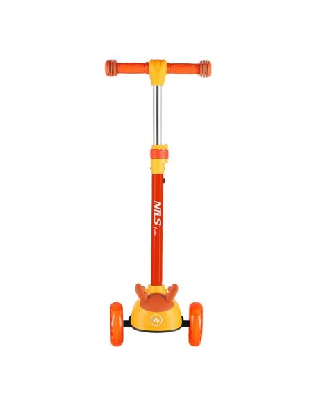 Vaikiškas paspirtukas NILS FUN HLB02 Deer Scooter, oranžinis