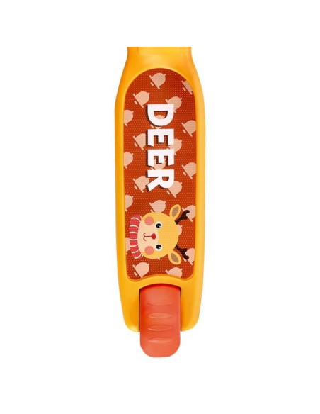 Vaikiškas paspirtukas NILS FUN HLB02 Deer Scooter, oranžinis