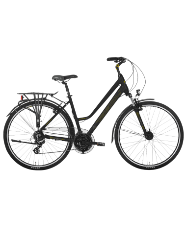 Moteriškas dviratis TABOU Kinetic 2.0 PLUS W, 28" juodas-auksinis (L)