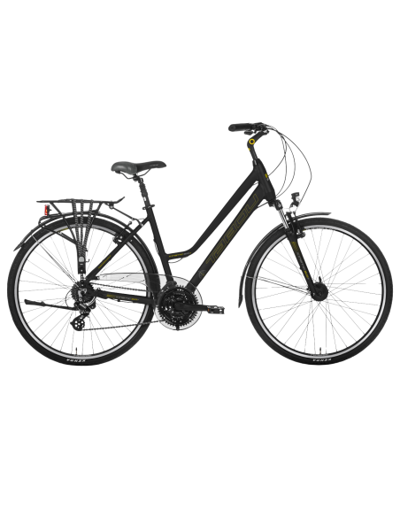 Moteriškas dviratis TABOU Kinetic 2.0 PLUS W, 28" juodas-auksinis (L)