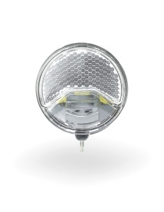 Estuli AXA 606 elektrinis dviratis 6-48 voltų 15 LUX tamsaus chromo