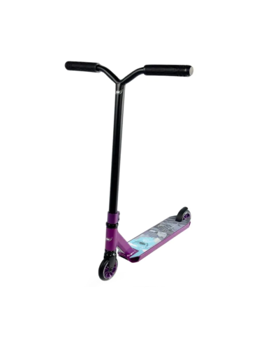 Trikitūris paspirtukas FLYBY Lite V2 Complete Pro Scooter Black/Violetinis