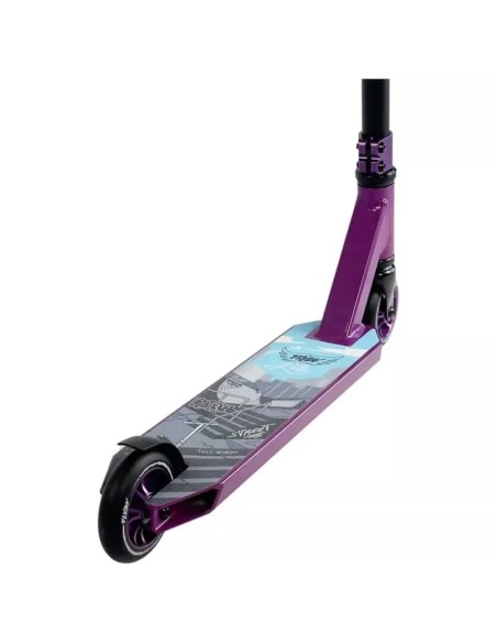 Trikitūris paspirtukas FLYBY Lite V2 Complete Pro Scooter Black/Violetinis