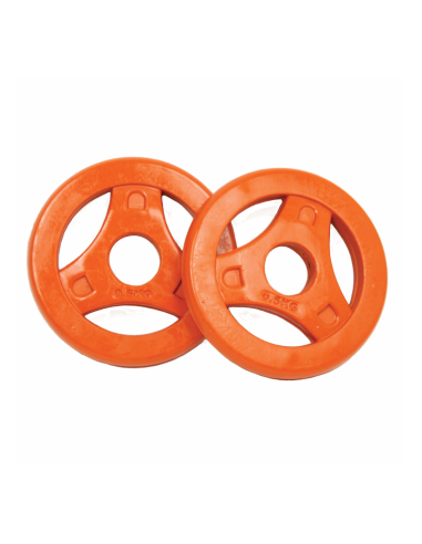 Svorio diskai TUNTURI aerobikos diskai 0,50 kg, oranžiniai