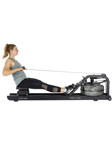 Irklavimo ergometras TUNTURI Fluid Rower Apollo Plus, juodas