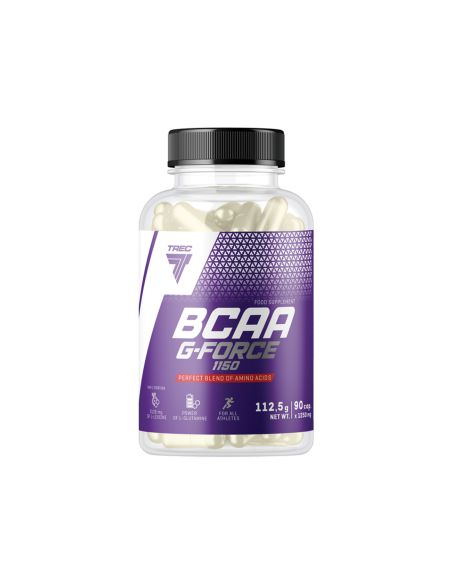 Aminorūgščių kompleksas TREC BCAA G-FORCE 1150 90 kapsulių