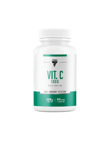 Vitaminų kapsulės TREC VIT. C 1000, 90 kapsulių