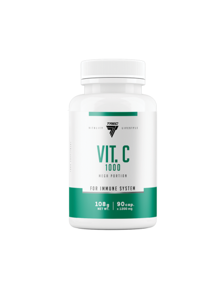 Vitaminų kapsulės TREC VIT. C 1000, 90 kapsulių