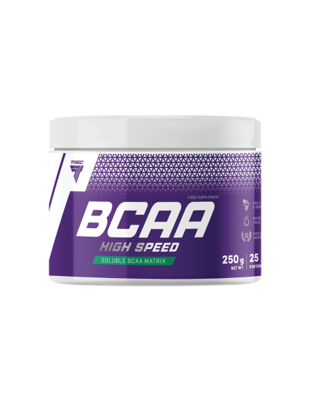 Greitai įsisavinama aminorūgštis TREC BCAA HIGH SPEED LEMON 250 g