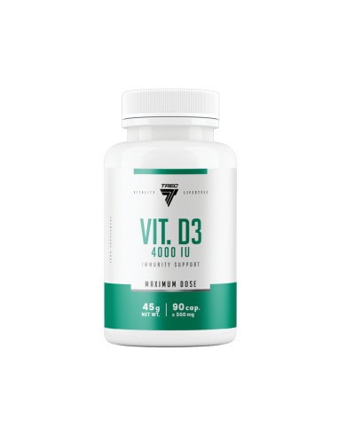 Vitaminų kapsulės TREC VIT. D3 4000 TV, 90 kapsulių