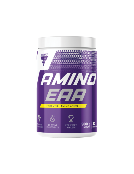 Esminių egzogeninių aminorūgščių kompleksas TREC AMINO EAA WHITE COLA 300 g
