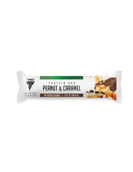 Baltymų batonėlis TREC PROTEIN BAR ŽEMĖS RIEŠUTŲ IR KARAMELĖS 49 g