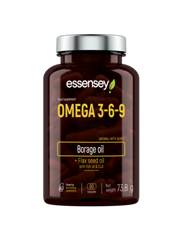 Riebalų rūgštis TREC ESSENSEY OMEGA 3-6-9 90 kapsulių