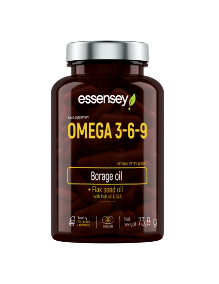 Riebalų rūgštis TREC ESSENSEY OMEGA 3-6-9 90 kapsulių