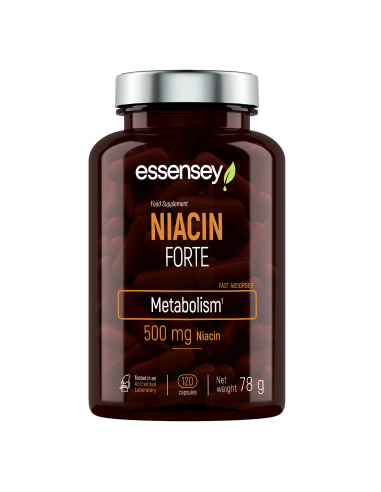 Vitaminų kapsulės TREC ESSENSEY NIACIN FORTE 120 kapsulių