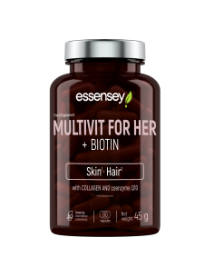 Multivitaminai moterims TREC ESSENSEY MULTIVIT FOR HER + BIOTINAS 90 kapsulių