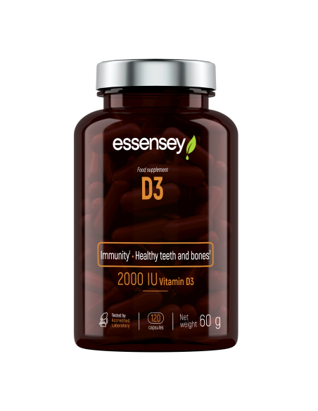 Vitaminų kapsulės TREC ESSENSEY D3 120 kapsulių