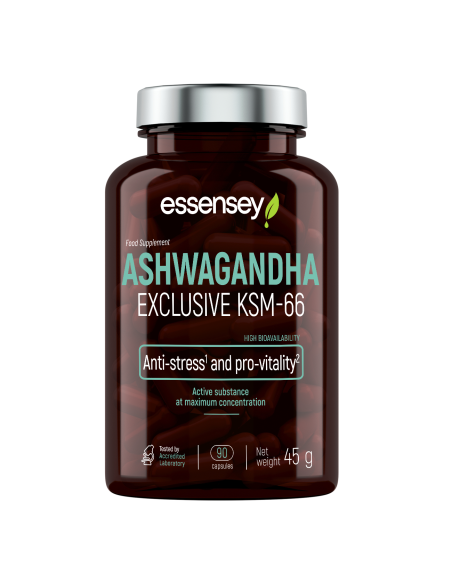 Adaptogenas TREC ESSENSEY ASHWAGANDHA EXCLUSIVE KSM-66 90 kapsulių