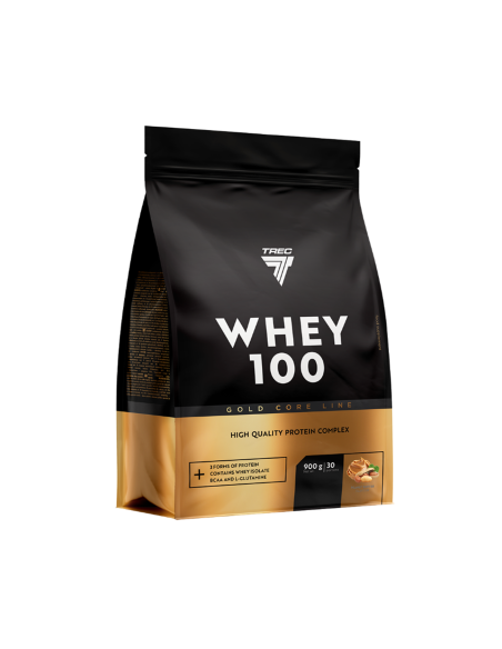 Valgupulber TREC GOLD CORE išrūgų 100 žemės riešutų sviesto 900 g