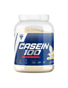 Lėtai įsisavinamas kazeino baltymas TREC Casein 100, 600 g, kreminės vanilės skonio