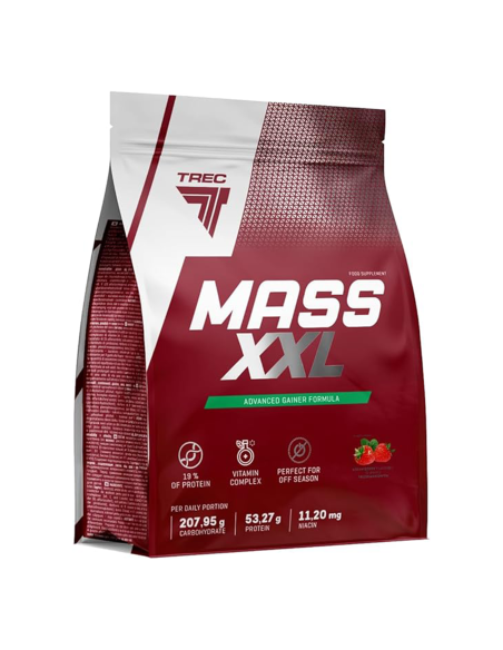 Massilisaja TREC Mass XXL, 1000 g, braškių skonio