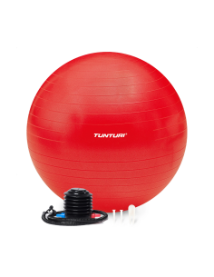 Gimnastikos kamuolys TUNTURI Gymball 75 cm, atsparus sprogimams, raudonas