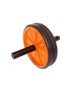 TOORX dvigubas mankštos ratas, juodai oranžinis