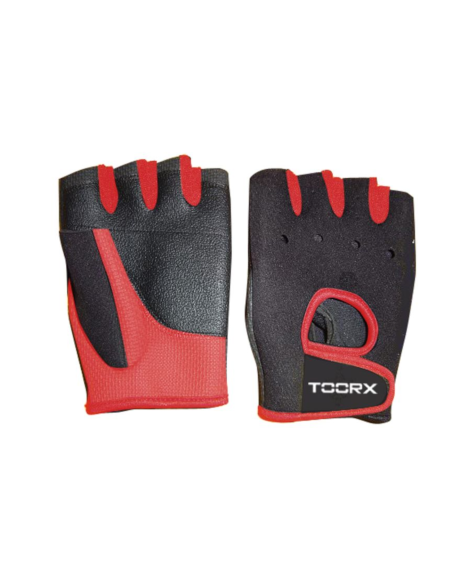 Treniruočių pirštinės TOORX Professional Gloves, juodos-raudonos (L)