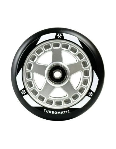 Paspirtuko ratas Union Turbomatic V2 Pro 110 mm juodas/sidabrinis