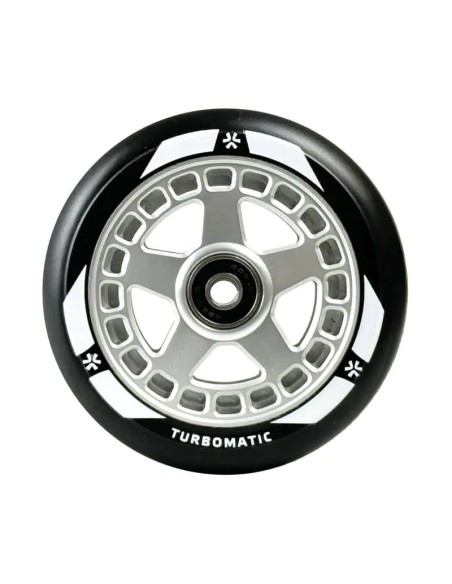 Paspirtuko ratas Union Turbomatic V2 Pro 110 mm juodas/sidabrinis