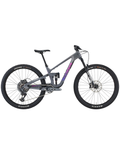 Kalnų dviratis KONA Process 134 CR/DL G3, 29" matinės metalinės anglies spalvos (violetinė) (S)