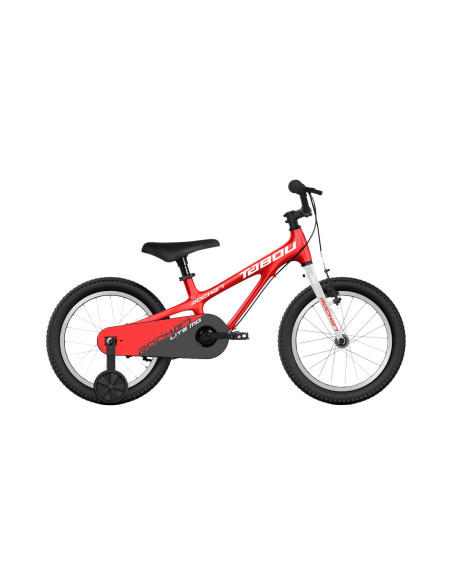 Ultralengvas vaikiškas dviratis TABOU Rocket Lite MG, 16" raudonai baltas