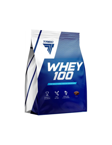 Valgupulber TREC WHEY 100, šokoladiniai pyragaičiai, 900 g