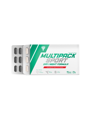 Vitaminai TREC MULTIPACK SPORT DAY/NIGHT FORMULA, 60 kapsulių