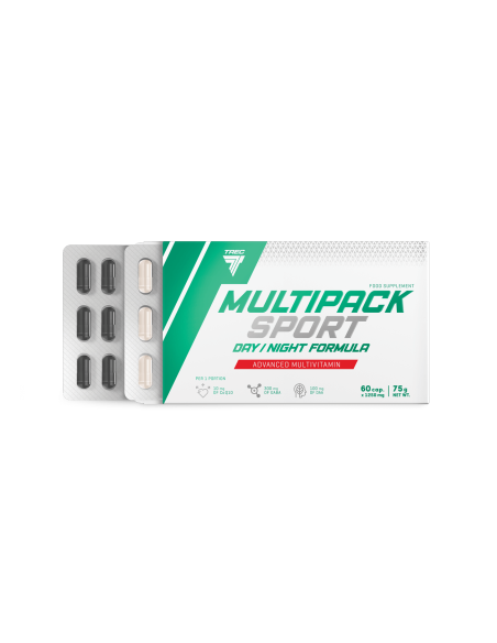 Vitaminai TREC MULTIPACK SPORT DAY/NIGHT FORMULA, 60 kapsulių