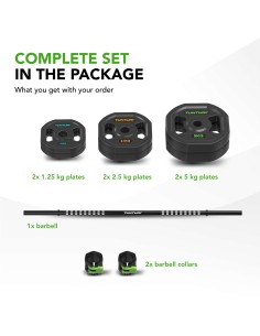 TUNTURI PRO Aerobinių siurblių komplektas 20 kg 2