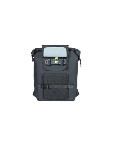 Kuprinė su laikikliu bagažo lentynai BASIL SoHo Nordlicht, 17 l, LED, juoda