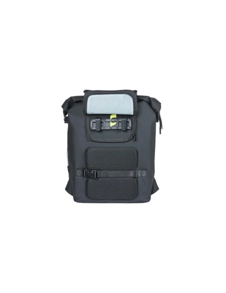 Kuprinė su laikikliu bagažo lentynai BASIL SoHo Nordlicht, 17 l, LED, juoda