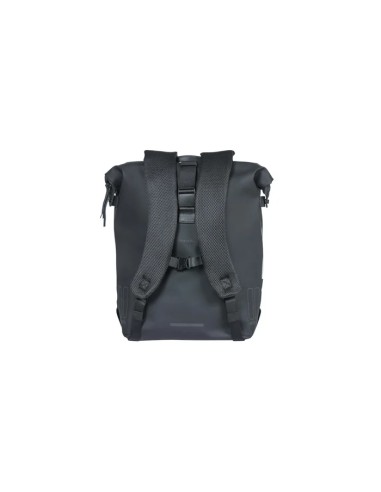 Kuprinė su laikikliu bagažo lentynai BASIL SoHo Nordlicht, 17 l, LED, juoda