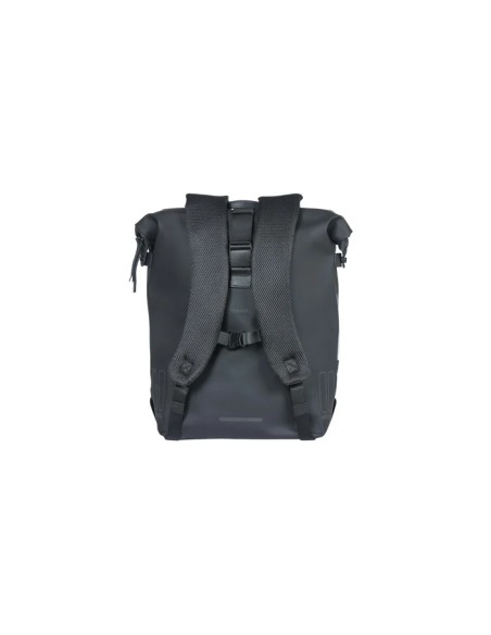 Kuprinė su laikikliu bagažo lentynai BASIL SoHo Nordlicht, 17 l, LED, juoda