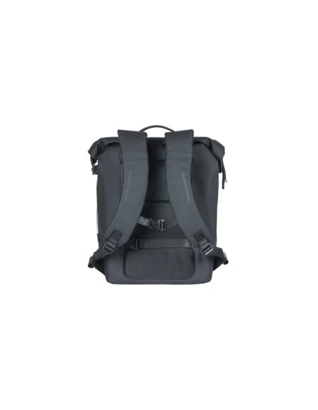 Kuprinė su laikikliu bagažo lentynai BASIL SoHo Nordlicht, 17 l, LED, juoda
