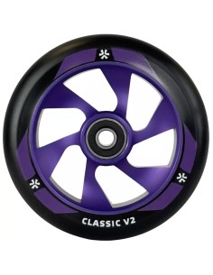 Paspirtuko ratukas UNION Classic V2 Pro 110 mm, juodas/violetinis