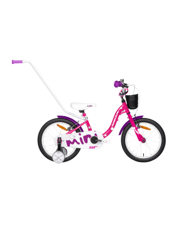 Vaikiškas dviratis TABOU Mini ST, 18" rožinės-baltos spalvos