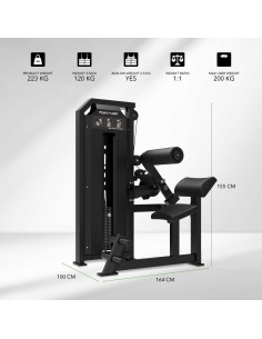 TUNTURI Platinum – dvigubas nugaros/pilvo pratimų rinkinys – Selectorized – V serija 2