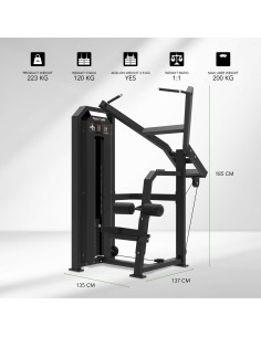 TUNTURI Platinum – traukos treniruoklis su stovu – Selectorized – V serija 2