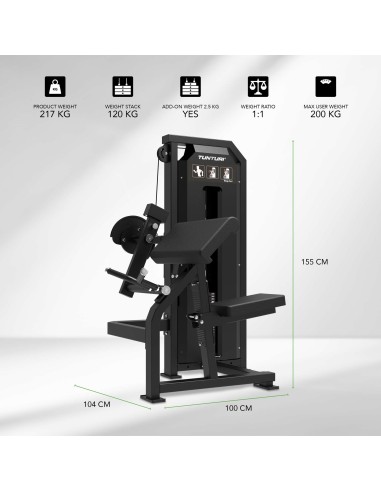 TUNTURI Platinum bicepso lenkimo stovas – „Selectorized“ – V serija