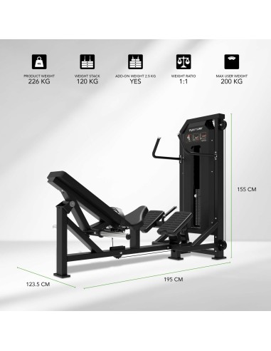 TUNTURI Platinum - Hip Thrust - Selectorized V serijos laikrodis