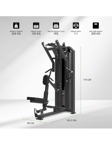TUNTURI Platinum irklavimo stoties sėdynė – Selectorized – V serija