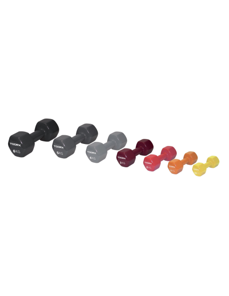 TOORX vinilo hantelis, geltonas, 0,5 kg